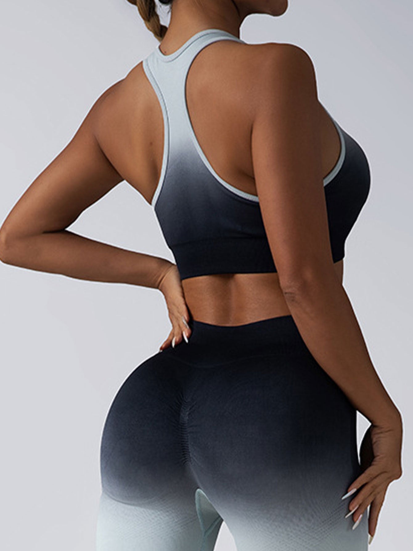 BreviBra High Impact Sports Bra for Women – Racerback Running Bra, Workout Crop Tank Top, Longline Push-Up Support