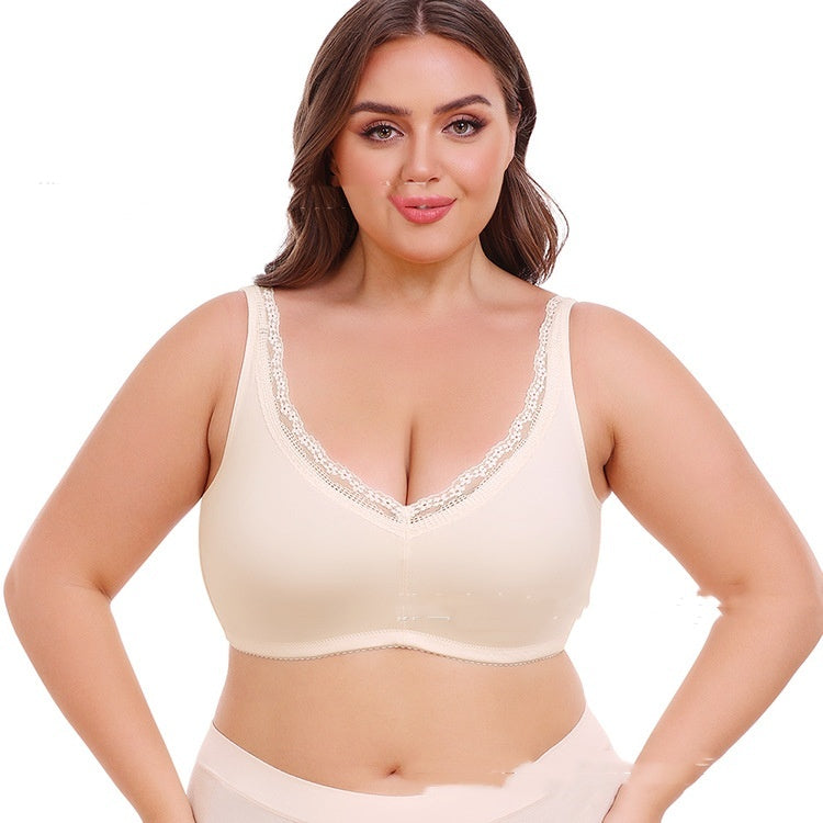 BreviBra Full Cup Plus-Size Thin Bra – Breast Holding Support Underwear for Women (S–6XL, 3/4 Cup)