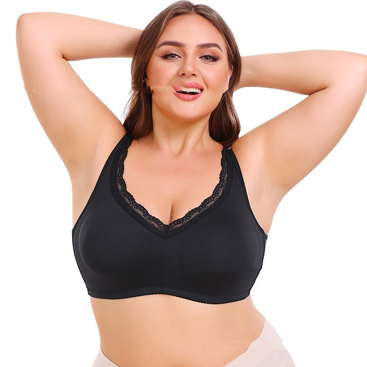 BreviBra Full Cup Plus-Size Thin Bra – Breast Holding Support Underwear for Women (S–6XL, 3/4 Cup)