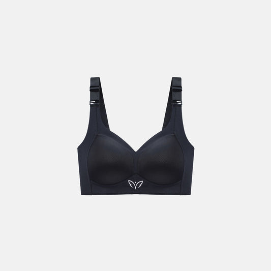 BreviBra Plus Size Thin Cup Full Coverage Push-Up Bra – Smooth Anti-Sag, Adjustable, Wire-Free Comfort