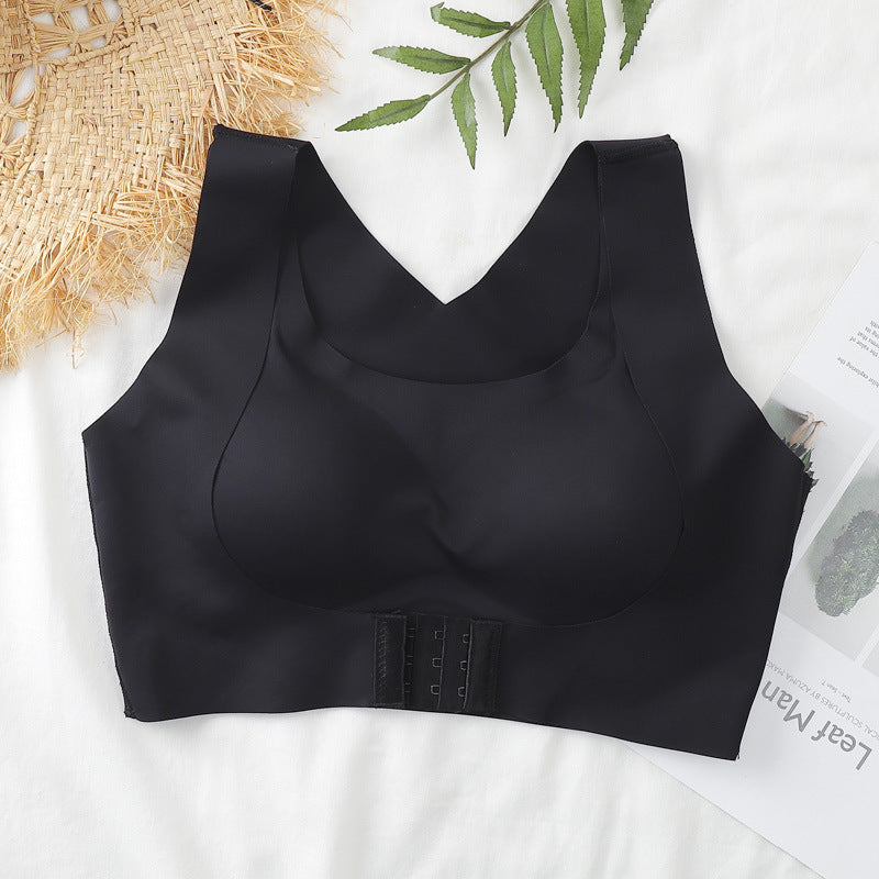 BreviBra Beautiful Back Correction Adjustable Bra – Two-in-One Shaper & Support Bra for Women (Front Buckle, Wire-Free)