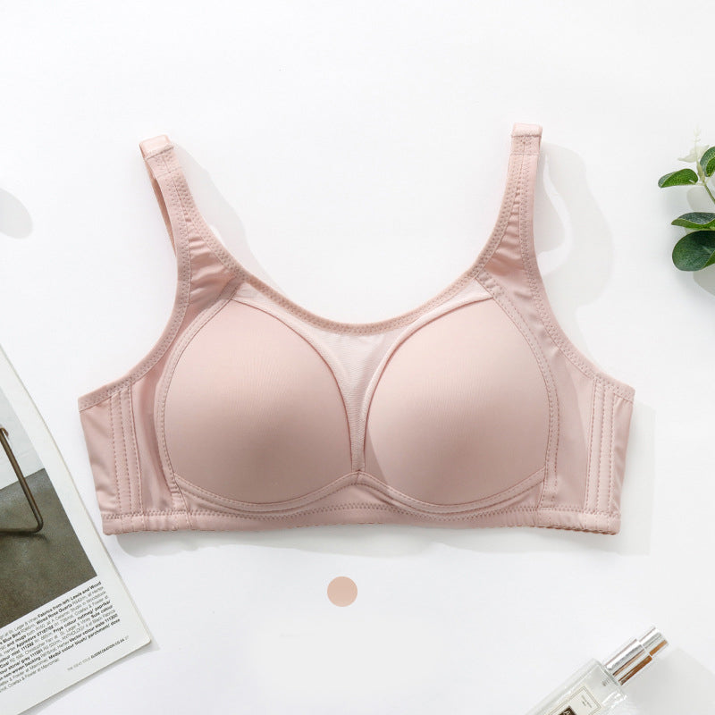 Brevi Bra Women’s Wireless Large Size Full Cup Thin O Cup Bra – Comfortable Everyday Support for All Ages
