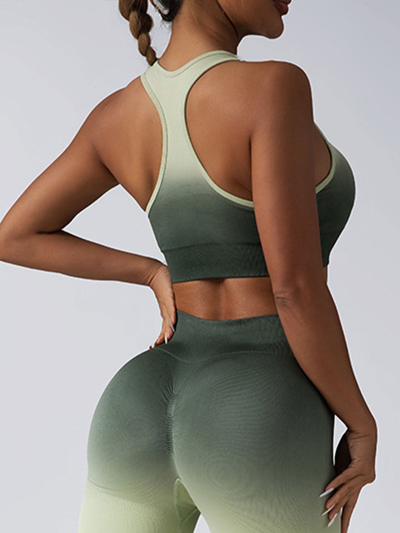 BreviBra High Impact Sports Bra for Women – Racerback Running Bra, Workout Crop Tank Top, Longline Push-Up Support