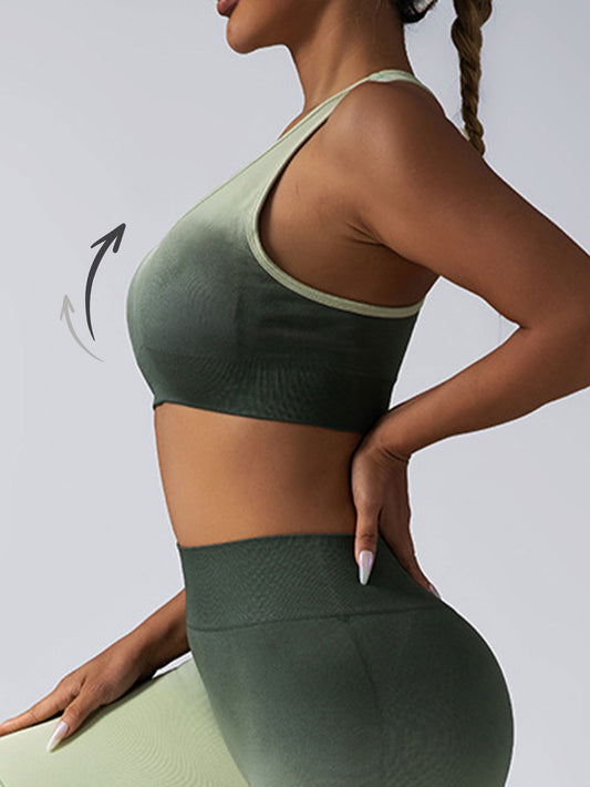 BreviBra High Impact Sports Bra for Women – Racerback Running Bra, Workout Crop Tank Top, Longline Push-Up Support