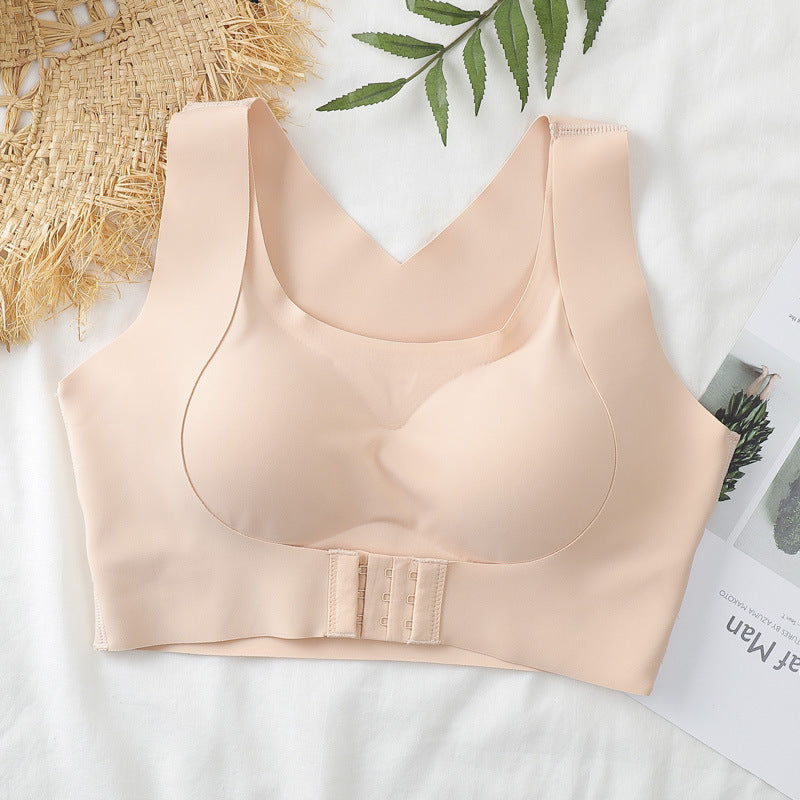 BreviBra Beautiful Back Correction Adjustable Bra – Two-in-One Shaper & Support Bra for Women (Front Buckle, Wire-Free)