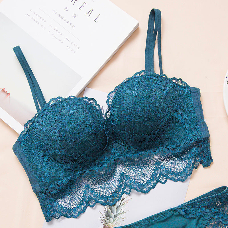 Brevi Bra Palm Cup Sexy Lace O Cup Bra – Comfortable Push Up Lingerie for Women